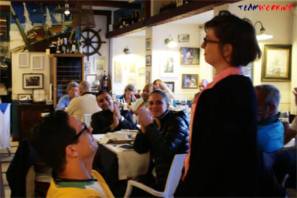 A murder mystery played out at the dinner table