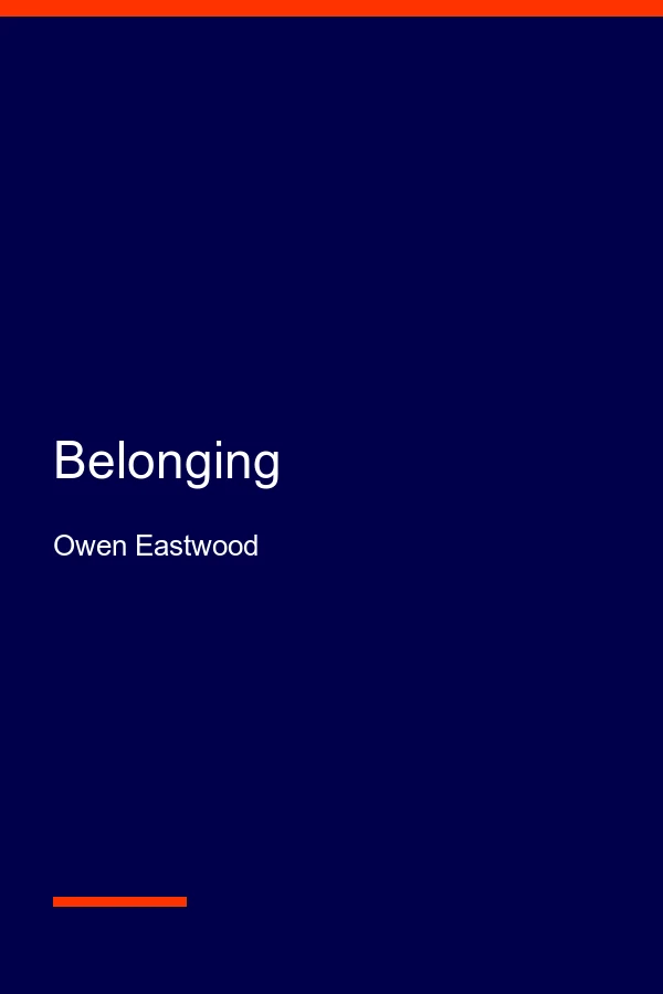 Belonging by Owen Eastwood, book cover
